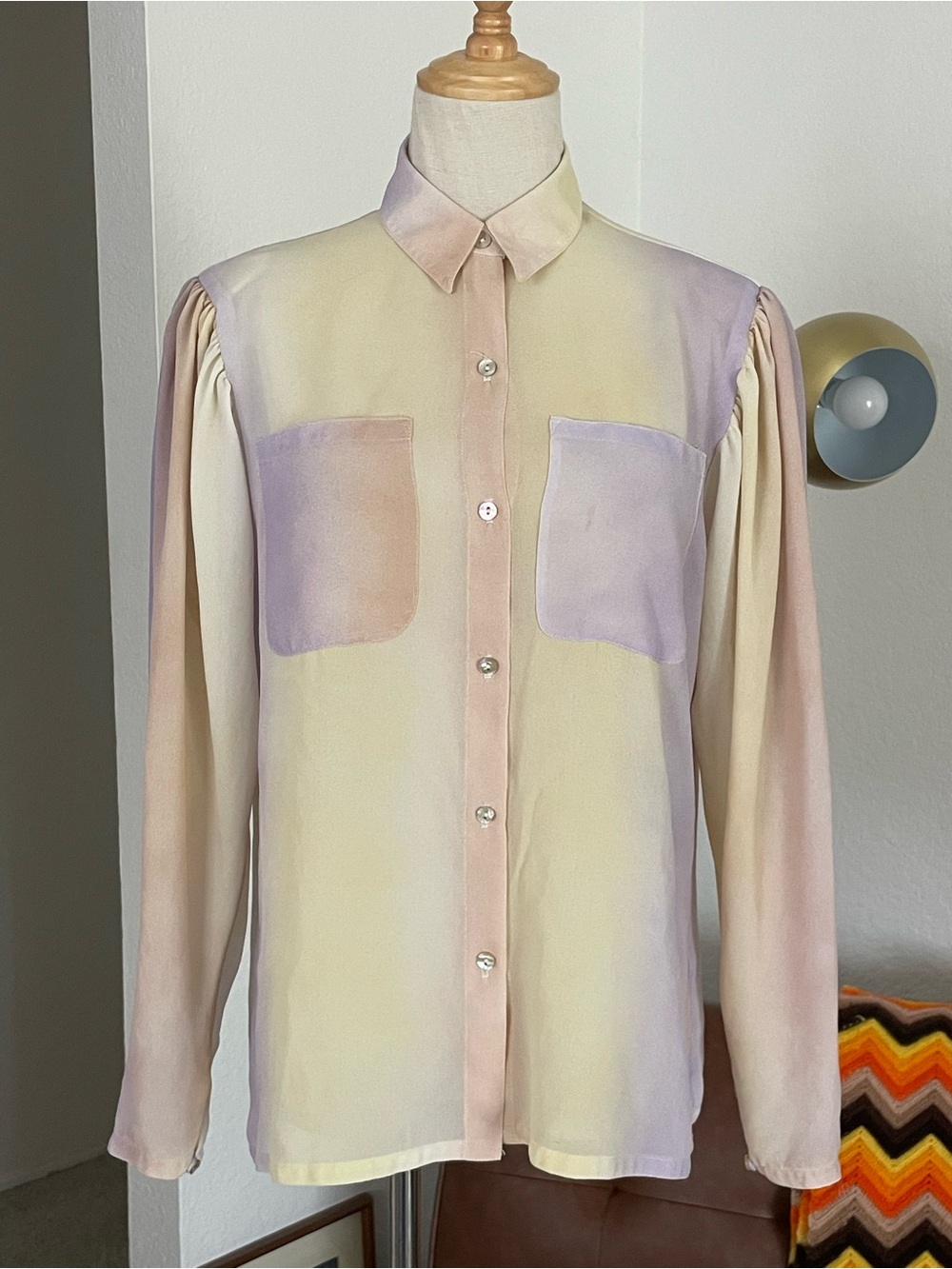 Vintage 1980s BIS by Gene Ewing Pastel Button Down